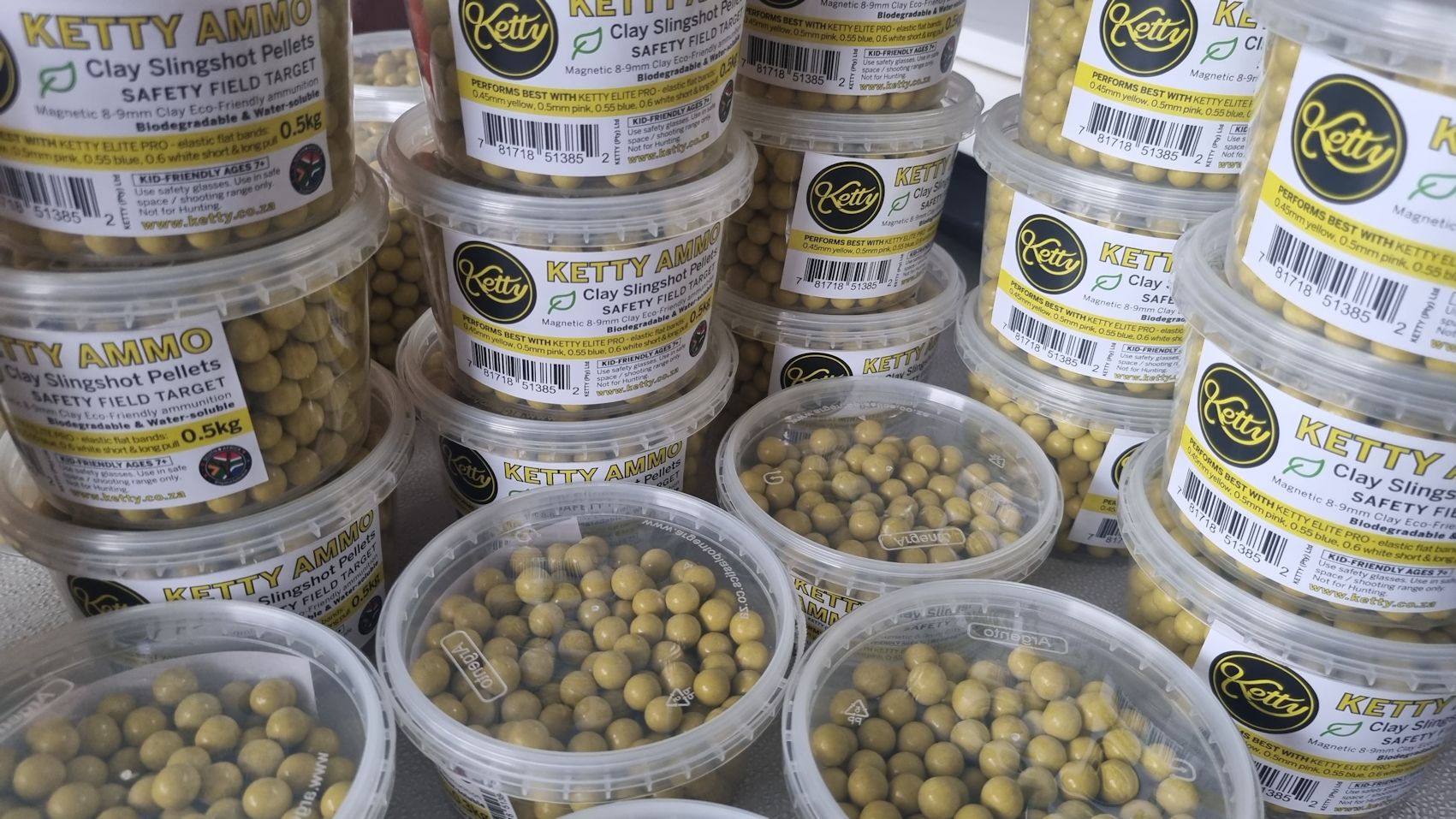 Ketty Yello Clay - Ammo Pellets 8-9mm 0.5kg (500gr) - Image 6