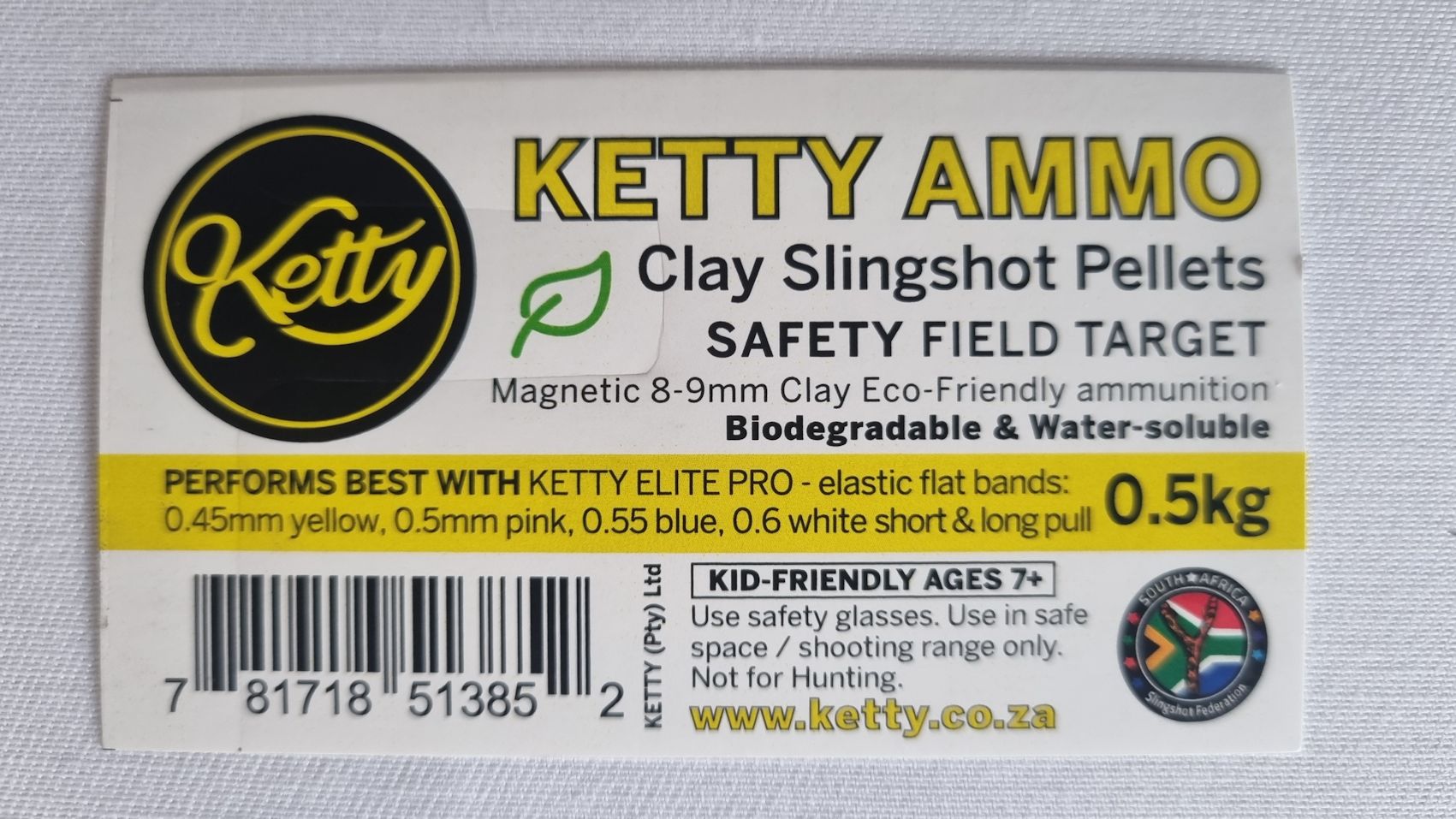 Ketty Yello Clay - Ammo Pellets 8-9mm 0.5kg (500gr) - Image 3