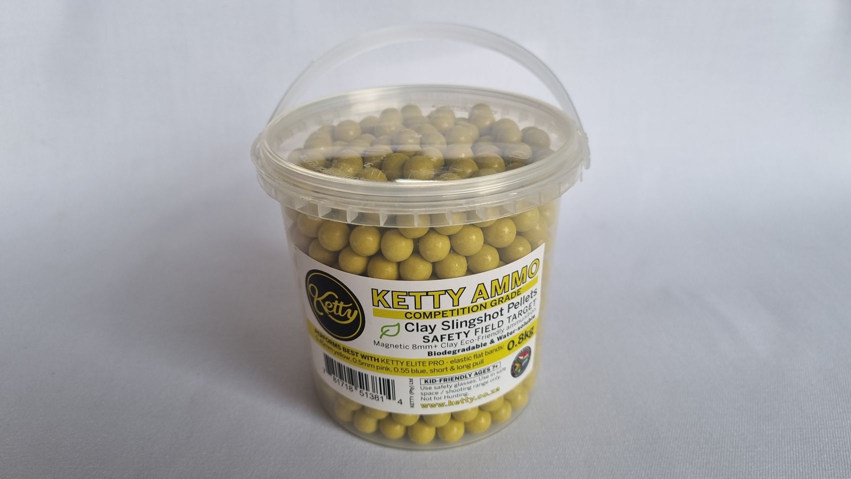 Ketty Yello Clay - Ammo Pellets 8-9mm 0.8kg (800gr)
