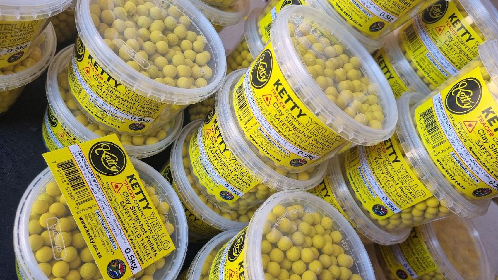 Ketty - YELLO - Tracer - Competition Clay - Ammo Pellets 8+mm 0.5kg (500gr) - Image 3
